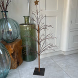Rustic Copper coloured Metal Tree 90cm