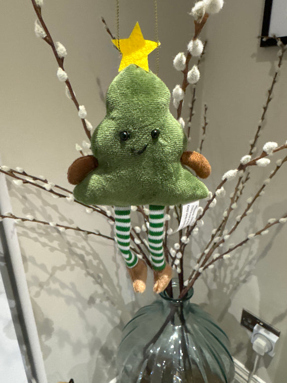 Fabric Soft Plush Hanging Christmas Tree