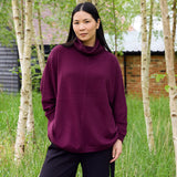 Dreams Cashmere-Like Mini Cable Roll Neck Jumper - Forest