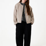 Wool Blend Boxy Round Neck Raglan Jacket
Everyday comfort &amp; easy wearing extra layer&nbsp;
Available in 2 sizes - Small/Medium &amp; Medium/Large
Colour - Stone&nbsp;