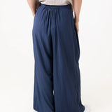 Wide Leg Pleated Palazzo Trouser - Mushroom