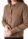 Cashmere-like Patch pocket Shirt - Mink