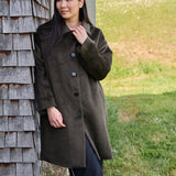 Dreams Alpaca Blend Collar Coat - Olive