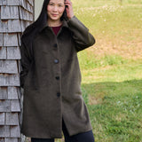 Dreams Alpaca Blend Collar Coat - Olive