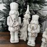 Christmas Ceramic Neutral Nutcracker - 4 sizes