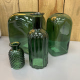 Dark Green Square Bubble Vases - 2 sizes