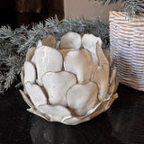 Natural Stoneglazed Artichoke candle holder