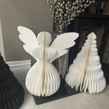 White Honeycomb Paper Trees - 70cm