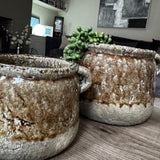 Agnes Stoneware rustic Planters - 2 sizes
