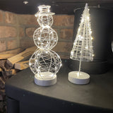 Wire Tree Table Lamp 24cm - White