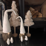 Sitting white corduroy hat Gonks - 2 sizes