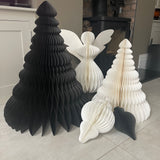 White Honeycomb Paper Decoration - Finial
