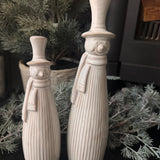 Christmas Ceramic Neutral Tall Snowman - 2 sizes