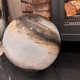 Glass Sphere Hand Blown Large Lamp - Beige & Brown