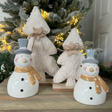 Sherpa Cream Tree on wooden base - 2 Sizes