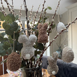 Easter Hanging Sherpa Bunnies & Eggs  - 3 colours
Brown, Beige &amp; Cream/White