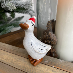 Christmas Daisy Duck Figure wearing a Santa Hat 15cm