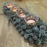 Frost Pinecone T-light Holder L43cm