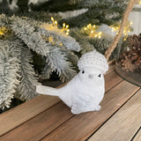 Wikholmform - Unique design & products from Scandinavia White Christmas Cut Sitting Birds H10cm