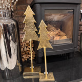 Standing Gold Metal Tall Tree - 2 Sizes