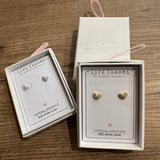Life Charm Earrings - Silver Turtle