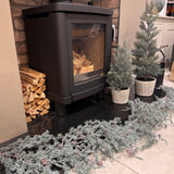 Faux Pine Tree in woven-like clay pots - 2 sizes