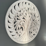 <h3><strong>Whitewashed Round Wall Panel with Carved Tree of Life - 60cm</strong></h3> <h3>Simply stunning.</h3>