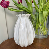 Wikholm - Lillian Off-White Tall Vase 20cm