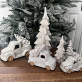 Ceramic LED Christmas Car carrying a tree - 3 sizes