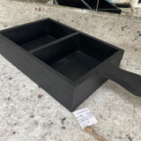 Black Wooden Display/Storage Box with handle 40cm