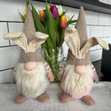 Standing Fabric Brown 30cm Bunny Gonks Available in 2 body colours - Grey or Pink