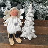 Fabric Skiing Angels - 2 colours