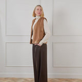 Chalk - Immy Caramel Flat fur Gilet