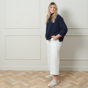 Chalk - Vicki Jumper stylish &amp; relaxed shape&nbsp;
Colour -&nbsp;Navy