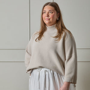Chalk - Vicki Jumper stylish &amp; relaxed shape&nbsp;
Colour - Cream

Designed in the UK.&nbsp; Designed for Living.