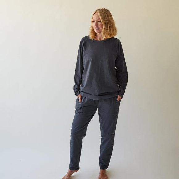 Chalk - Charcoal Robyn Top Plain