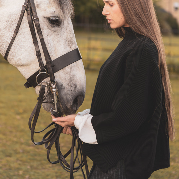 Chalk - Vicki Jumper stylish & relaxed shape 
Colour - Black