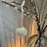 Chalk - Faux fur small pom pom hanging decoration