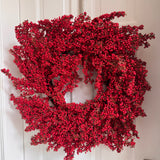 Vibrant striking luxury Red Berry Christmas Wreath 60cm