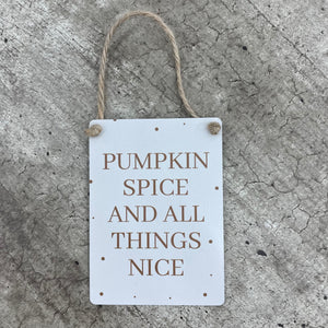 Halloween Mini Metal Signs - 2 quotes