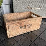 Quotable Wooden Crate - 'Man Box'