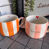 Stoneware handpainted Mug - Fuelled by Coffee