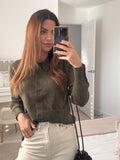 Cashmere-like Patch pocket Shirt - Forest