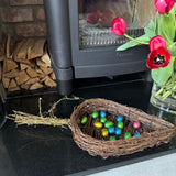 Rattan Carrot Shaped Tray 19.7cm