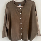Cashmere-like Batwing Cardigan - Merlot