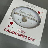 Life Charms the Thoughtful Jewellery Co.
Just Because Galentine's Heart charm Bracelet;
Love ya x. You're my bestie x.