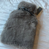 Chalk - Luxury Taupe Faux Fur Teddy Hot Water Bottle