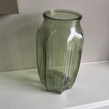 Vintage Green Glass Vases - 2 sizes