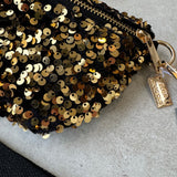 Eliza Gracious - Black Sequin Sling Bag with 2 straps