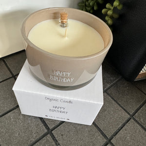 Message in a Bottle Soy Candle 8cm
Presented in a Sand Glass Jar with the Fragrance Fig's Delight
Quote on the Candle Jar -&nbsp; 'Happy Birthday'
Message in a bottle quote 'People your age look so much older!'